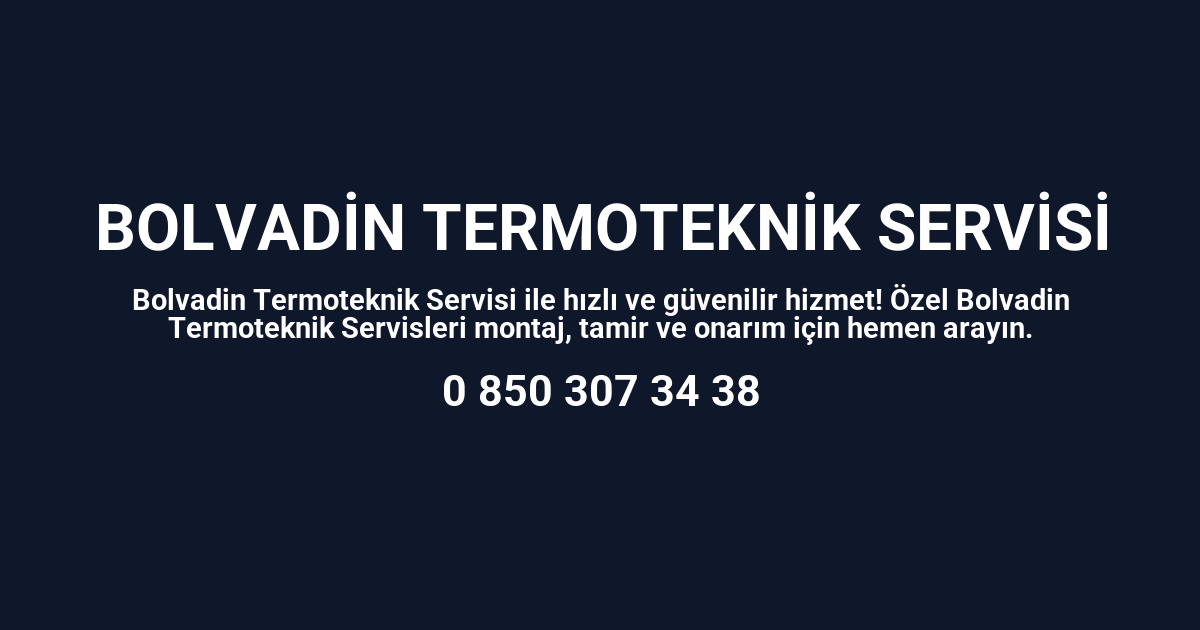 Bolvadin Termoteknik Servisi